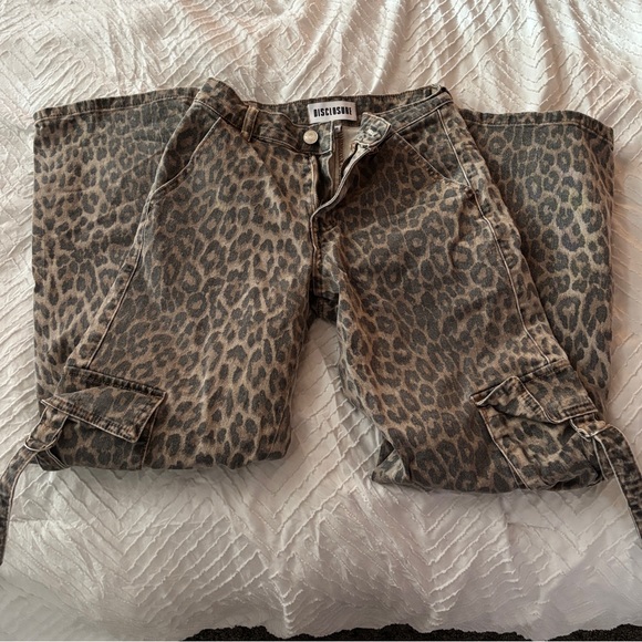 Moschino Denim - Moschino Brown Leopard Cargo Pants